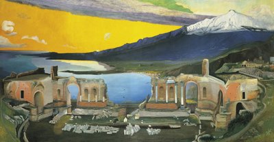 Ruins of the Greek Theatre at Taormina by Tivadar Kosztka Csontvary